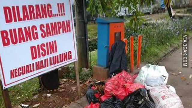 6 Potret Orang Melanggar Larangan Buang Sampah Ini Bikin Elus Dada