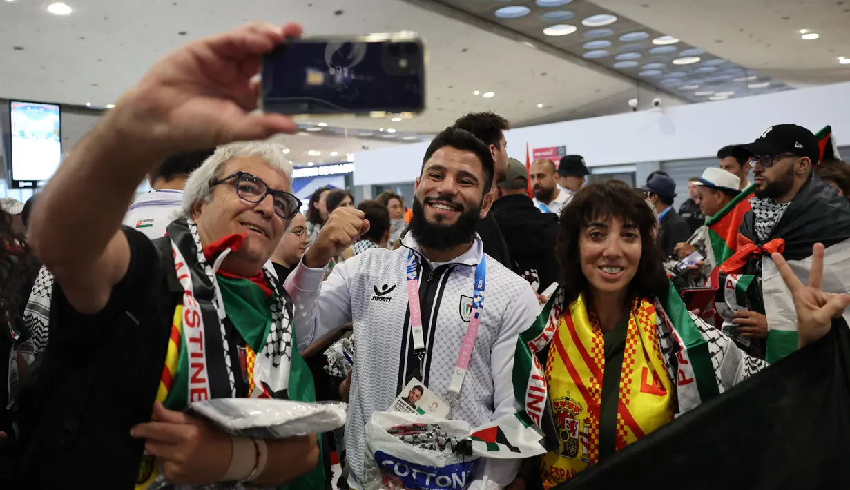 Presiden Komite Olimpiade Palestina, Jibril Rajoub mengatakan ada 400 atlet, sukarelawan, dan pekerja olahraga menjadi korban akibat serangan Israel di Gaza. (Ahmad GHARABLI/AFP)