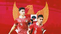 Timnas Indonesia U-20 - Arkhan Fikri dan Muhammad Ferarri (Bola.com/Adreanus Titus)