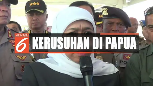 Menyusul peristiwa kerusuhan di Manokwari, Gubernur Khofifah meminta maaf kepada warga Papua.