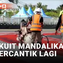 Jelang MotoGP, Sirkuit Mandalika Dicat Ulang