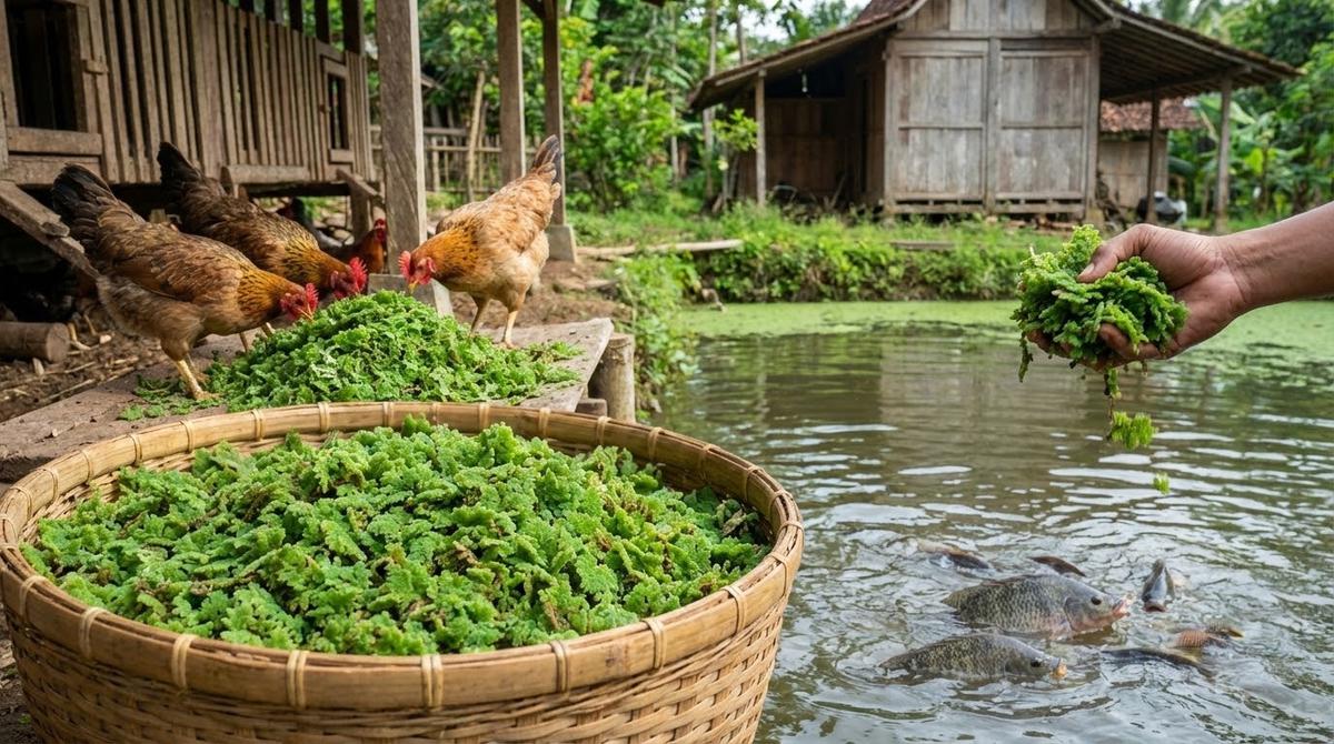Pakan Ternak yang Bisa untuk Ayam Sekaligus Ikan