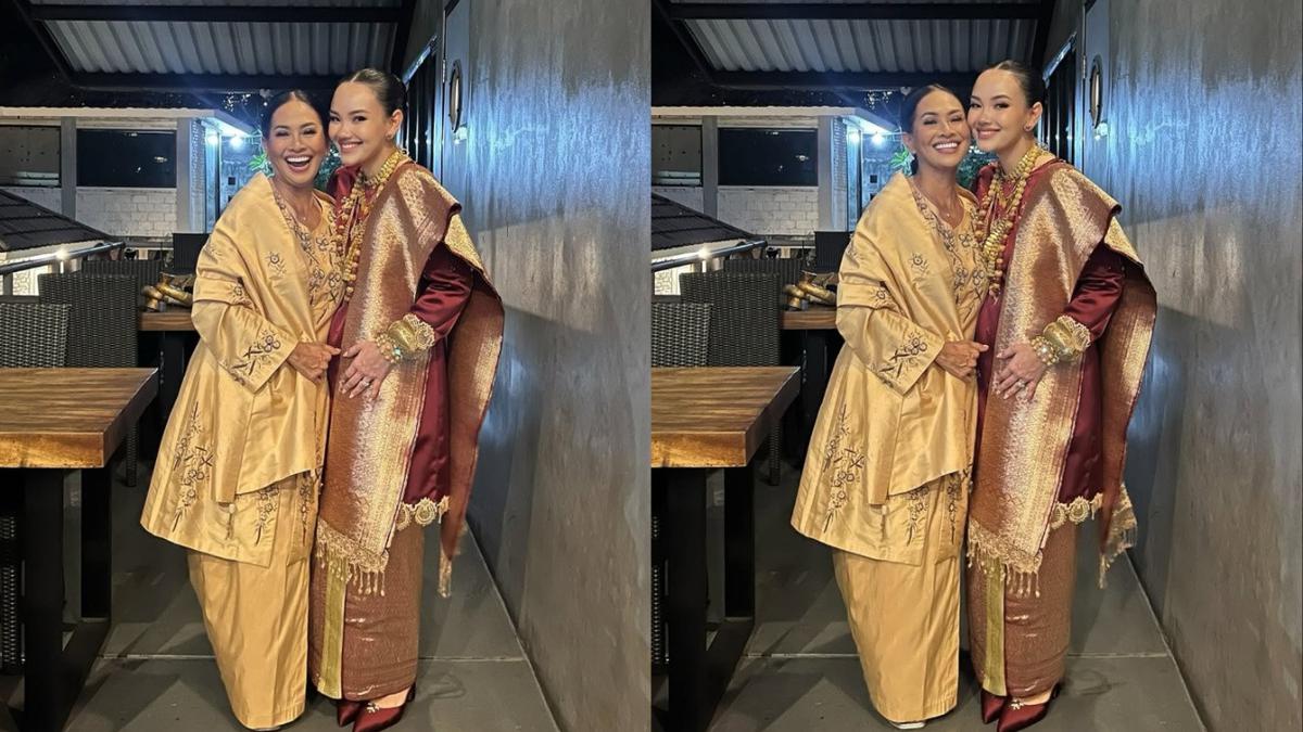 Detail Model Baju Kurung Risa Dewi Ibunda Alyssa Daguise, Inspirasi Busana untuk Ibu-ibu Usia 50-an