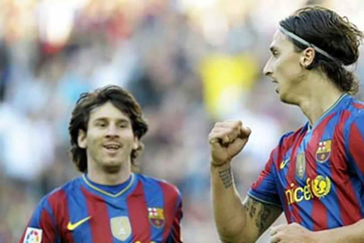 Lionel Messi dan Zlatan Ibrahimovic, Barcelona