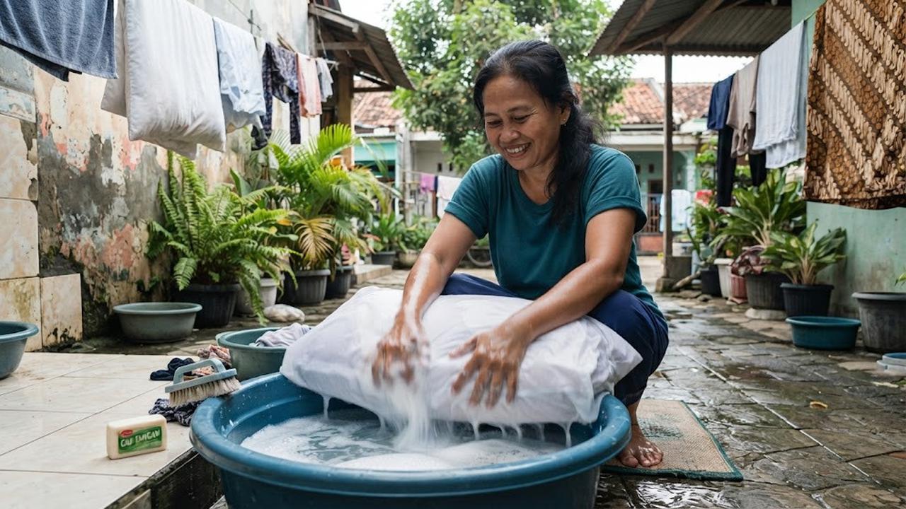 9 Cara Mencuci Bantal agar Tidak Menggumpal dan Tetap Empuk, Perhatikan Tekniknya