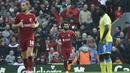 Gol Liverpool dicetak Diogo Jota (47'), (55') dan Mohamed Salah (70'). (AP Photo/Rui Vieira)