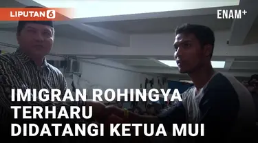 Didatangi Ketua MUI Aceh, Imigran Rohingya Terharu