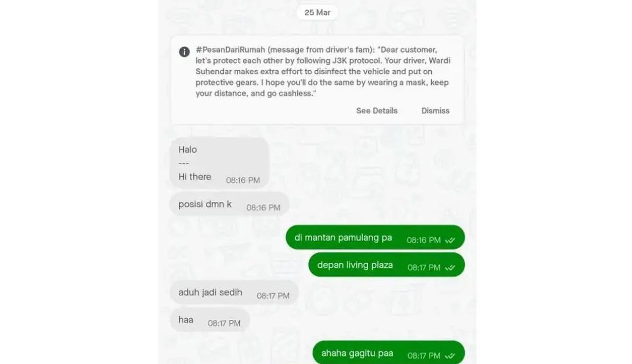 Ada yang belum move on? (Source: Instagram/@ojolbisa)