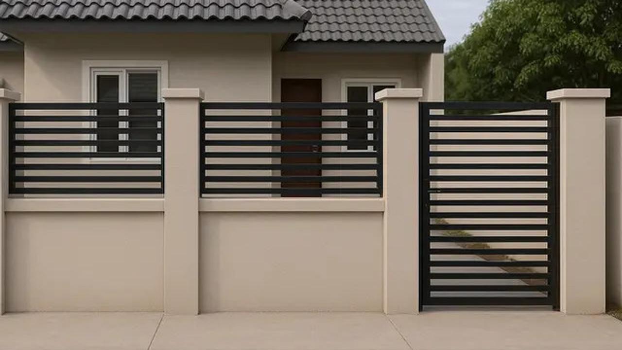 7 Model Pagar Tembok Rumah Minimalis Type 36, Desain Simpel tapi Tetap Elegan