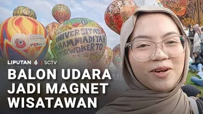 Di tengah cuaca yang cerah, festival balon udara dibanjiri ribuan pengunjung. Festival tahunan ini digelar untuk menarik wisatawan lokal maupun asing.
