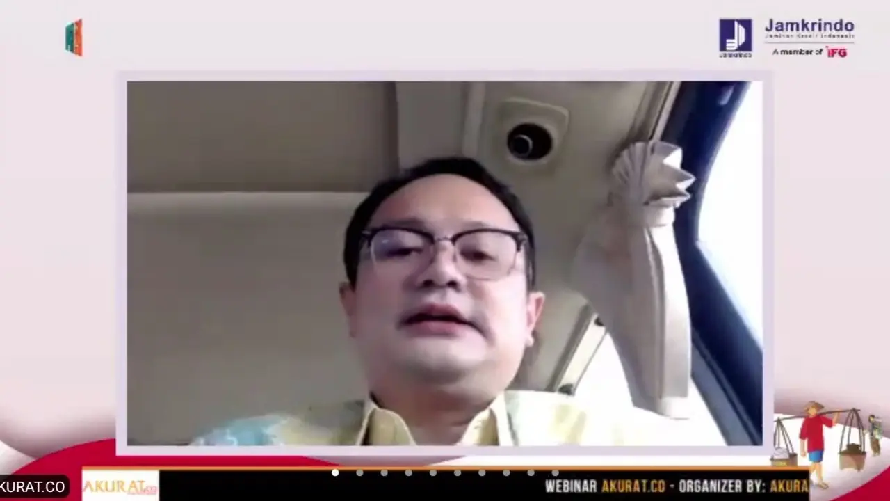Wakil Menteri Perdagangan Jerry Sambuaga dalam webinar UMKM Goes to Global Market, Rabu (20/7/2022).
