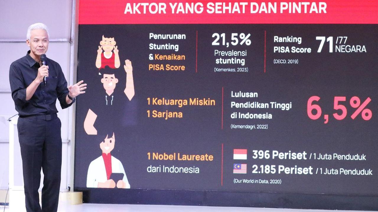 Sementara Ganjar, menyebut jika dirinya menjadi Presiden RI ke-8, bakal memberikan insentif kepada periset dan pihak swasta.<br>