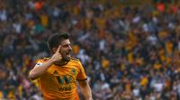 Gelandang Wolverhampton Wanderers Ruben Neves dibidik MU dan Manchester City. (AFP/Geoff Caddick)
