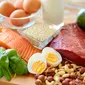 Ilustrasi&nbsp;Makanan Berat Sumber Protein. Credit via Shutterstock.com