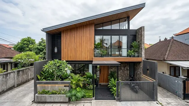 Rumah Minimalis Sederhana tapi Tampak Mewah dari Depan/AI Generated