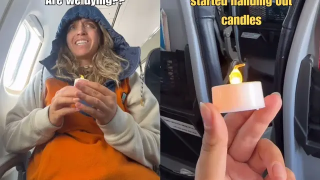 Penumpang Pesawat Panik karena Pramugari Beri Lilin Usai Turbulensi. (Dok: IG @jula.vadini https://www.instagram.com/jula.vadini/?hl=en)