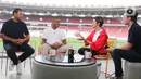 Dengan bantuan para asisten, Patrick Kluivert ingin membahagiakan suporter Skuad Garuda yang sudah memberikan dukungan penuh kepada timnas Indonesia. (Liputan6.com/Herman Zakharia)