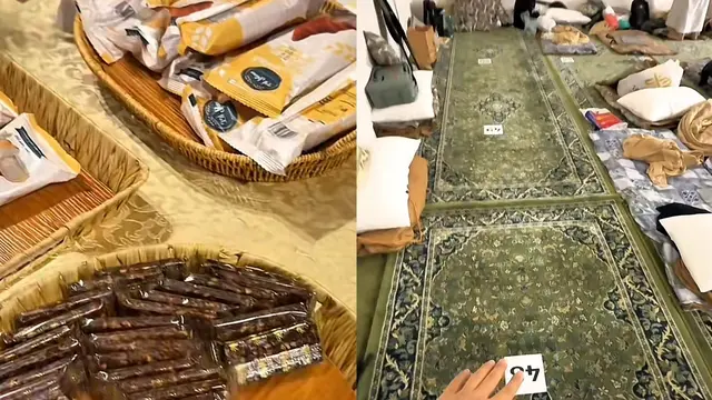 Fasilitas Terbaru Iktikaf di Masjid Nabawi di 10 Malam Terakhir Ramadan. (Dok: TikTok @abu_kucing https://vt.tiktok.com/ZSreLMFbL/)