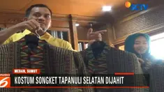 Sebanyak 33 potong pakaian mencakup jas, kemeja dan beskap, dijahit di Jalan Pandu Baru, Medan, Sumatra Utara.