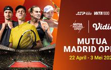 Jadwal Live Streaming Mutua Madrid Open 2026 Eksklusif di Vidio