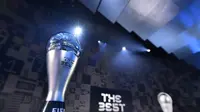 Trofi The Best FIFA Football Award 2023. (AFP/Harold Cunningham)