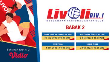 Saksikan Live Streaming Livoli Babak 2 di Vidio 30 September sampai 2 Oktober