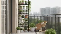 7 Model Rak Tanaman untuk Balkon Sempit, Bikin Koleksi Lebih Rapi dan Hemat Tempat