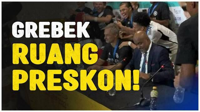 Berita Video, Timnas Jerman U-17 rayakan kemenangan Piala Dunia U-17 di ruang preskon pada Sabtu (2/12/2023)