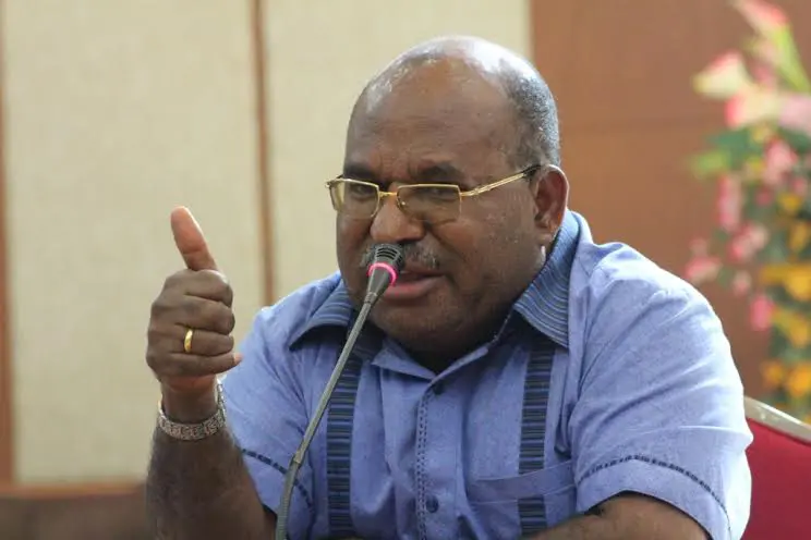 Gubernur Papua Lukas Enembe. (Liputan6.com/Katharina Janur)
