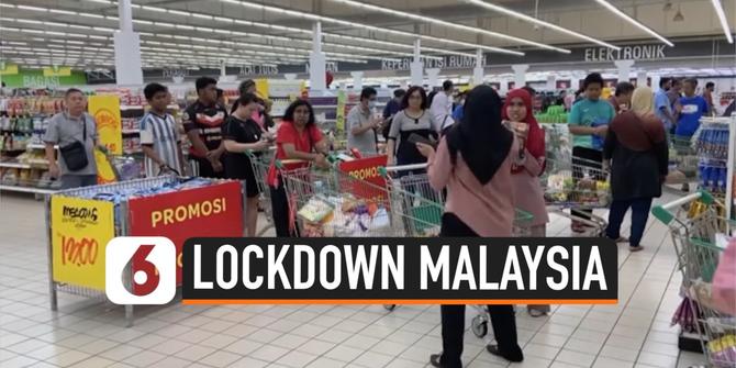 VIDEO: Malaysia Terapkan Lockdown, Warga Mulai Serbu Pasar