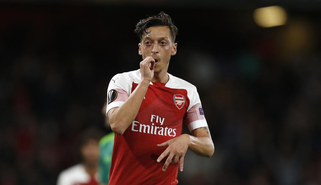 Mesut Ozil (47 juta euro) - Ozil bergabung dengan Arsenal pada musim 2013/2014. Arsenal mendatangkan Ozil dari Real Madrid dengan harga transfer 47 juta euro. (AFP/Ian Kington)