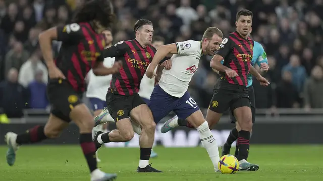 Hasil Liga Inggris Tottenham vs Manchester City