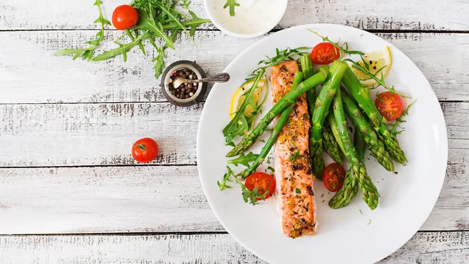 Ilustrasi sayur asparagus