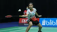 Gregoria Mariska Tunjung saat mengikuti PBSI Home Tournament, Rabu (22/7/2020). (Istimewa)