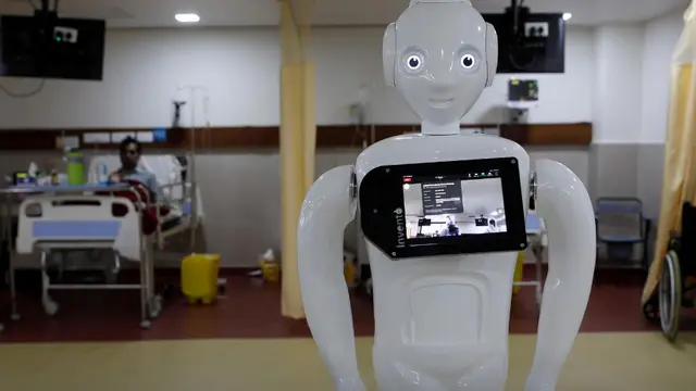Robot "Mitra" India Bantu Pasien Covid-19 Berkomunikasi Dengan Keluarga