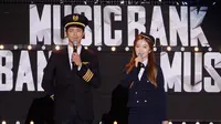 Park Bo Gum dan Irene memandu acara Music Bank (Sumber: Soompi)