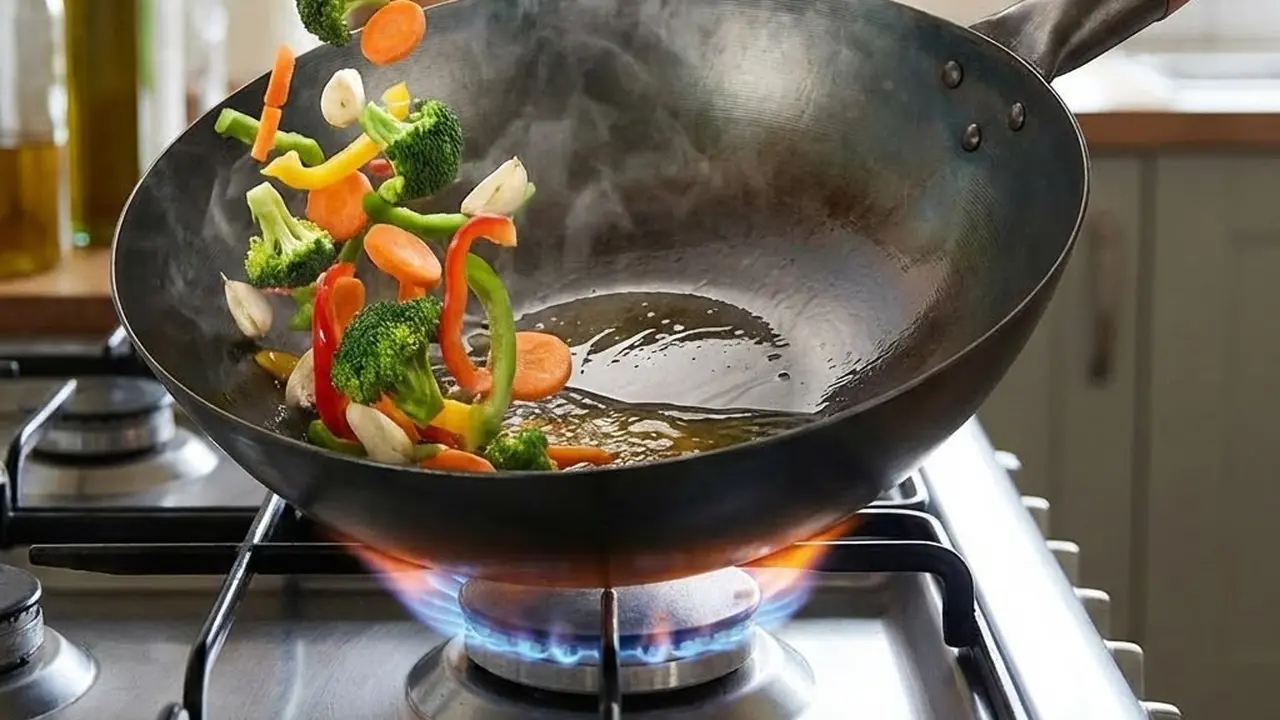 Ilustrasi Wok Pan