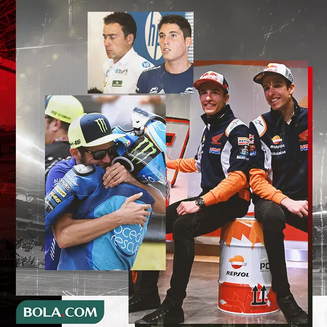 Alex-Marc Marquez, Pol-Aleix Espargaro dan Valentino Rossi-Luca Marini