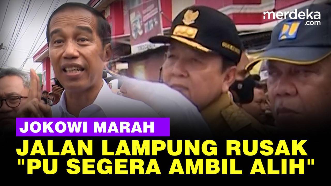 VIDEO: Jokowi Sentil Gubernur Lampung Soal Jalan Rusak, Perintahkan PUPR Ambil Alih