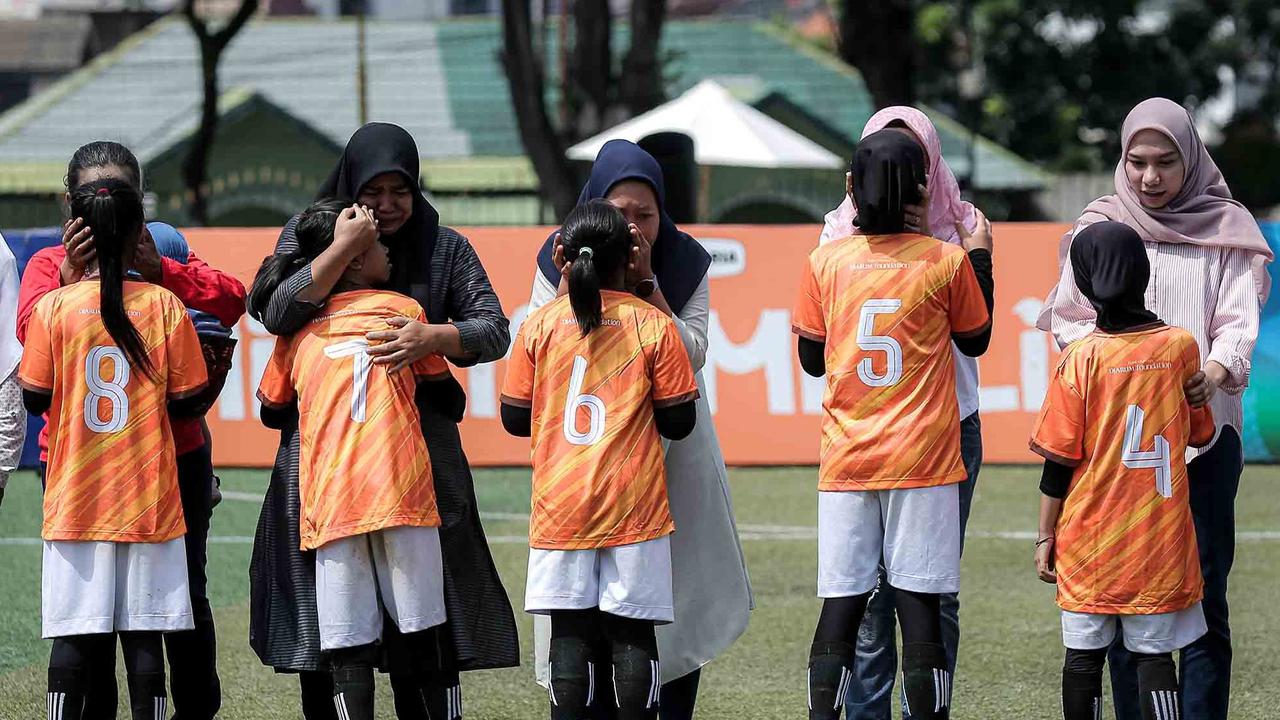 FOTO: Keseruan Murid SD Bermain Bola saat MilkLife Soccer Challenge-Jakarta 2025