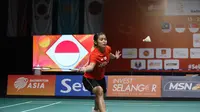 Gregoria Mariska Tunjung mengalahkan Sim Yu-jin di final putri Kejuaraan Bulutangkis Asia Beregu (BATC) 2022 di Setia City Convention Center, Selangor, Malaysia, Minggu (20/2/2022) pagi. (PBSI)