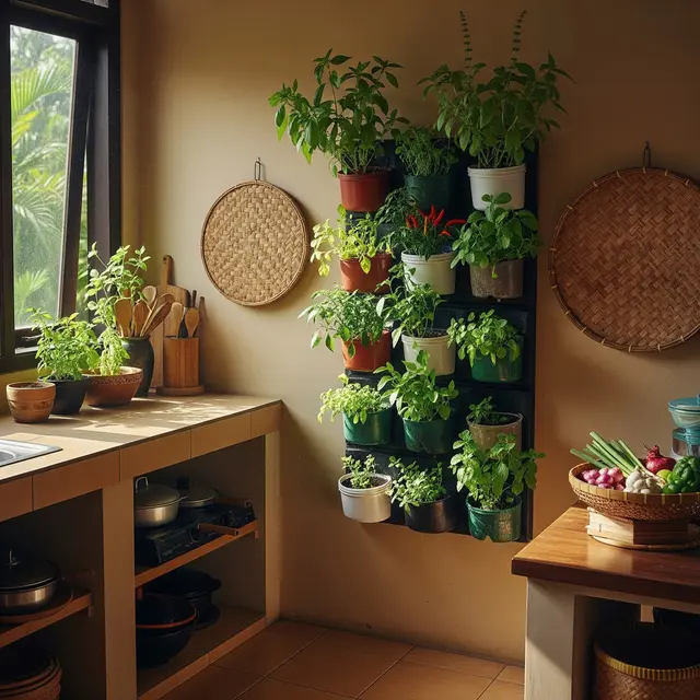 Konsep Kitchen Garden di Rumah Mungil Modern