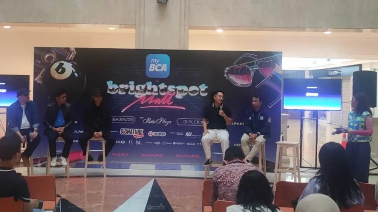 Konferensi pers Brightspot Mall 2024 di Ratu Plaza, Jakarta Pusat.