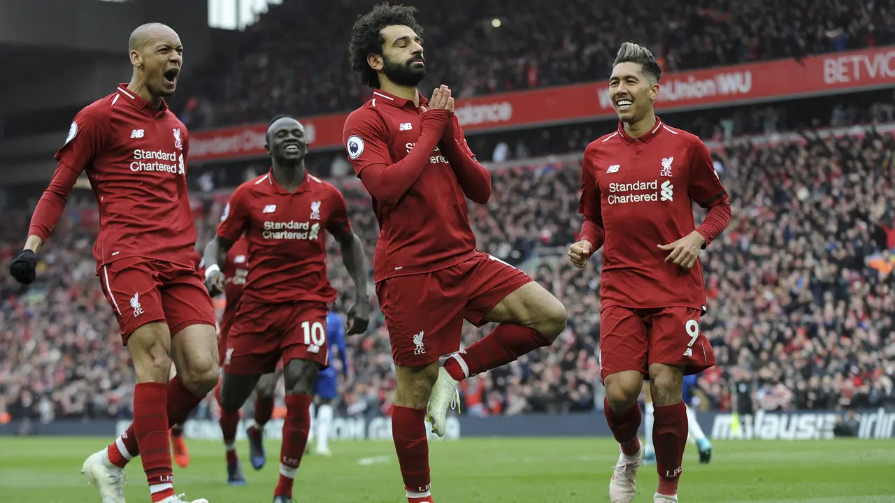 Selebrasi Gol Ikonik Mohamed Salah di Liverpool