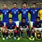 Sesi Foto TImnas Malaysia sebelum bertanding melawan Timnas Singapura dalam Laga Piala AFF Suzuki 2012 di Stadion Bukit Jalil, Kuala Lumpur, Malaysia, minggu 25 November 2012. pertandingan berakhir 0-3 untuk Singapura.