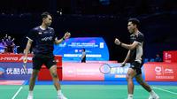 Ganda putra Indonesia Fajar Alfian/Muhammad Shohibul Fikri lolos ke semifinal&nbsp;China Masters 2025.&nbsp;Fajar/Fikri menyingkirkan pasangan Malaysia&nbsp;Goh Sze Fei/Nur Izzuddin di Shenzhen Arena, Jumat (19/9).&nbsp;(foto: PBSI)