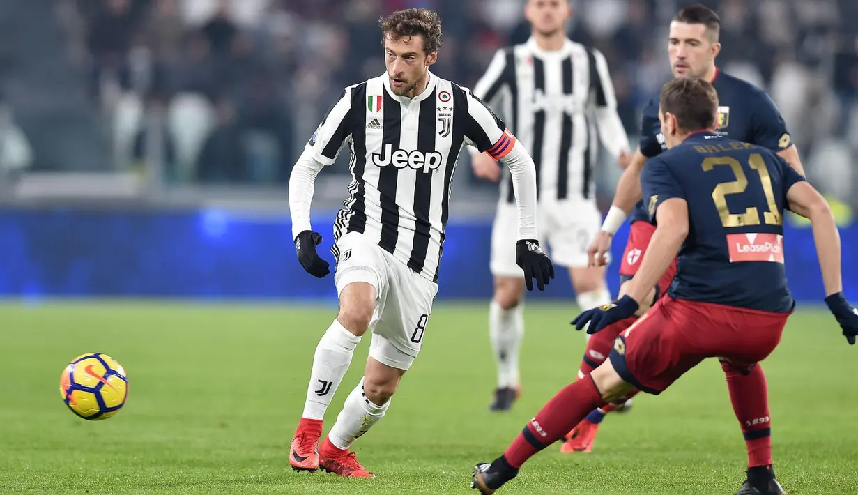 Pemain Juventus, Claudio Marchisio(Alessandro di Marco/ANSA via AP)
