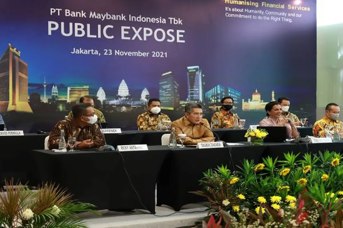Paparan publik PT Maybank Indonesia Tbk, Selasa (23/11/2021) (Foto: Maybank Indonesia)