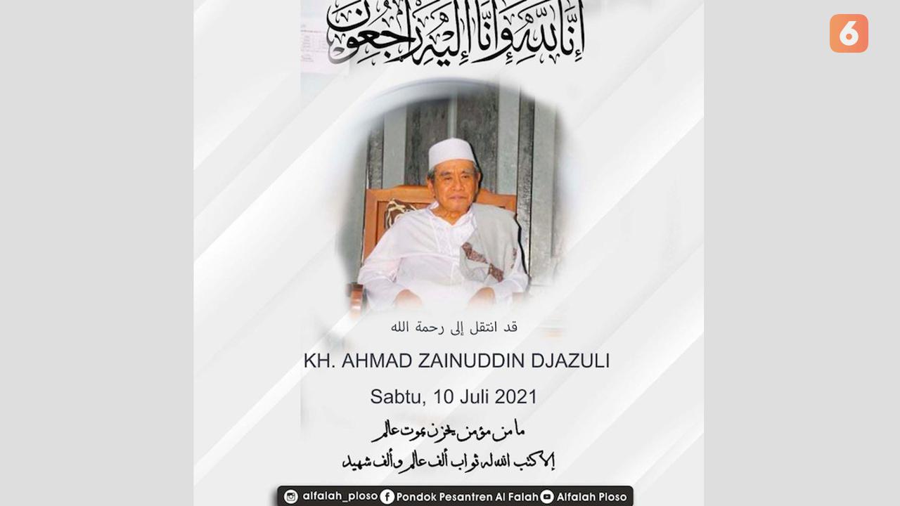 Pengasus Ponpes Al-Falah meninggal dunia (Liputan6.com/Dok: Instagram @alfalah_ploso)