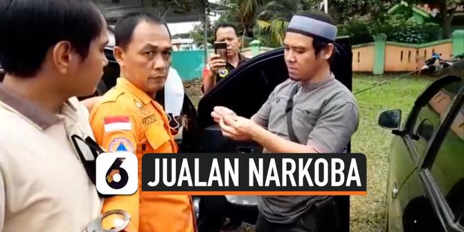 VIDEO: Jualan Narkoba, Oknum Anggota BPBD Lampung Ditangkap di Posko Bencana